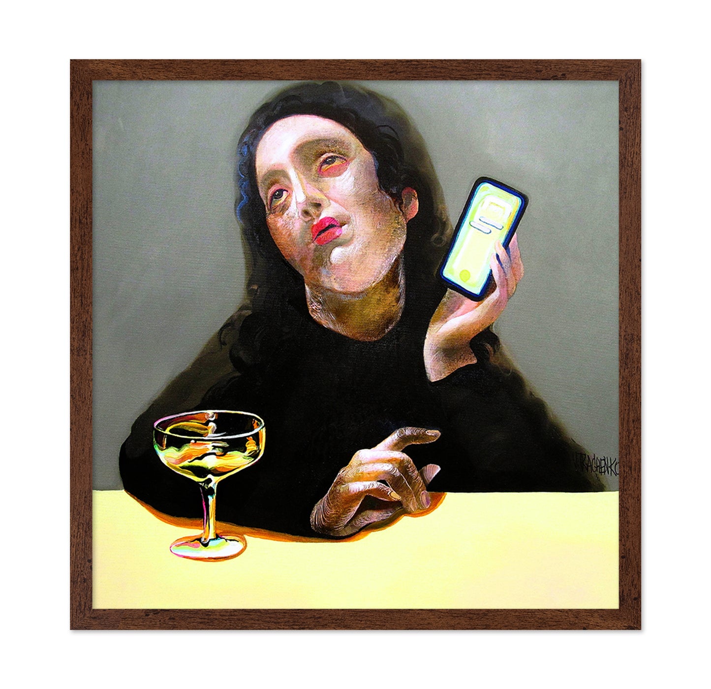 Phone Glow Woman