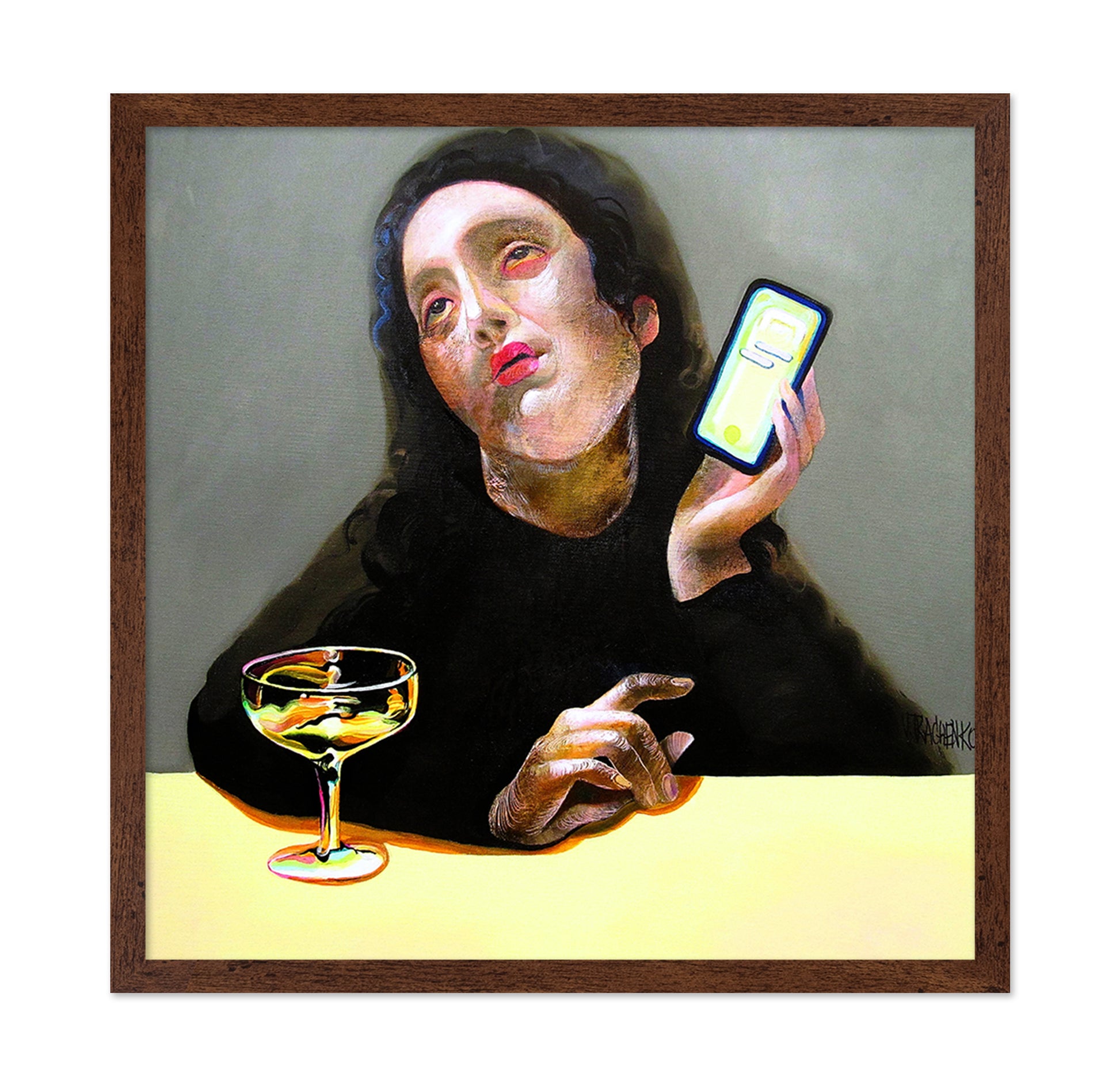 Phone Glow Woman