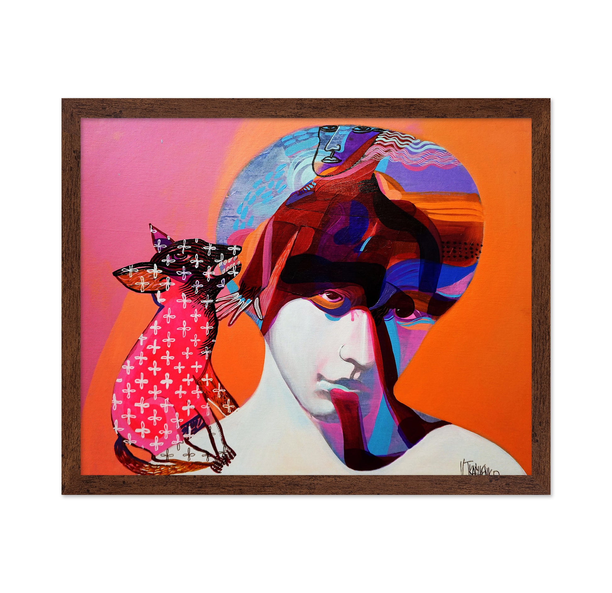 Abstract Face With Fox