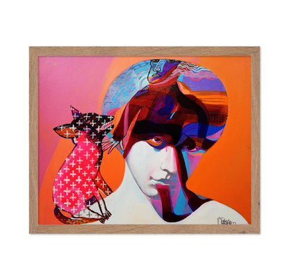 Abstract Face With Fox