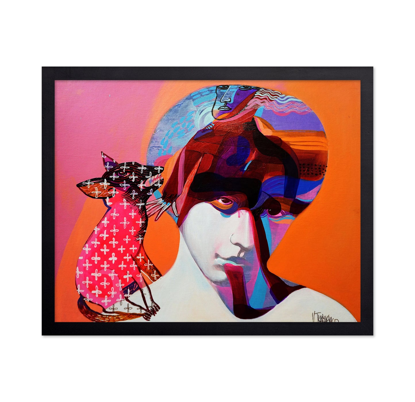 Abstract Face With Fox