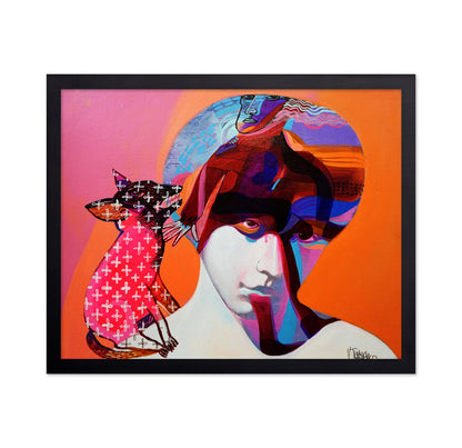 Abstract Face With Fox