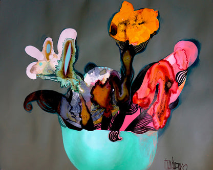 Neon Vase