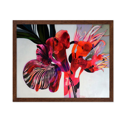 Crimson Bloom Abstract