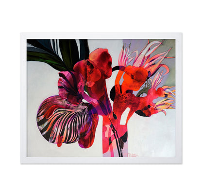 Crimson Bloom Abstract