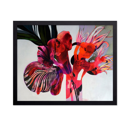 Crimson Bloom Abstract