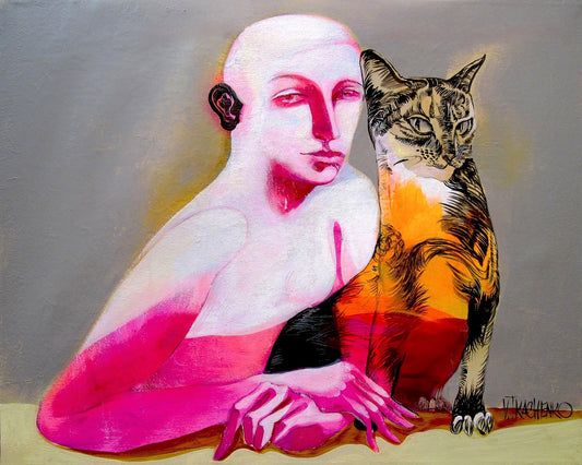 Woman With Cat No6