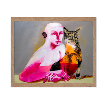 Woman With Cat No6