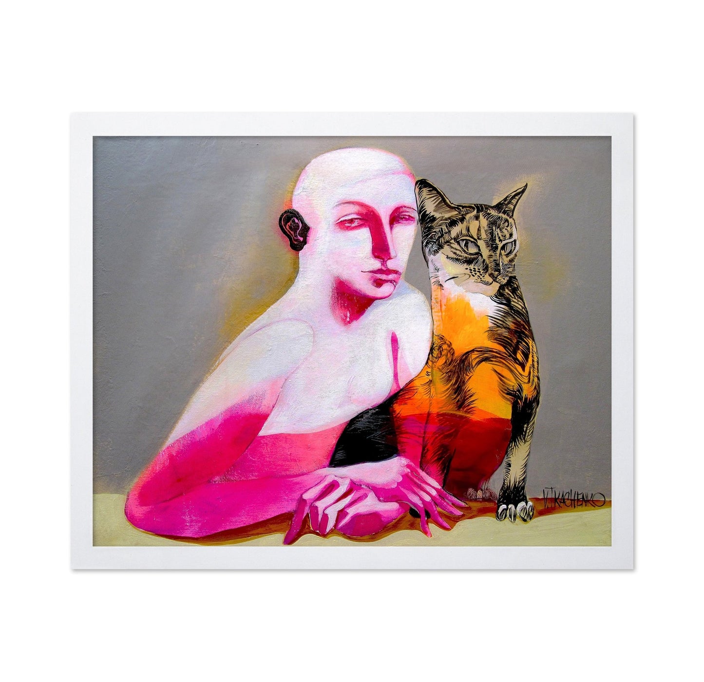 Woman With Cat No6