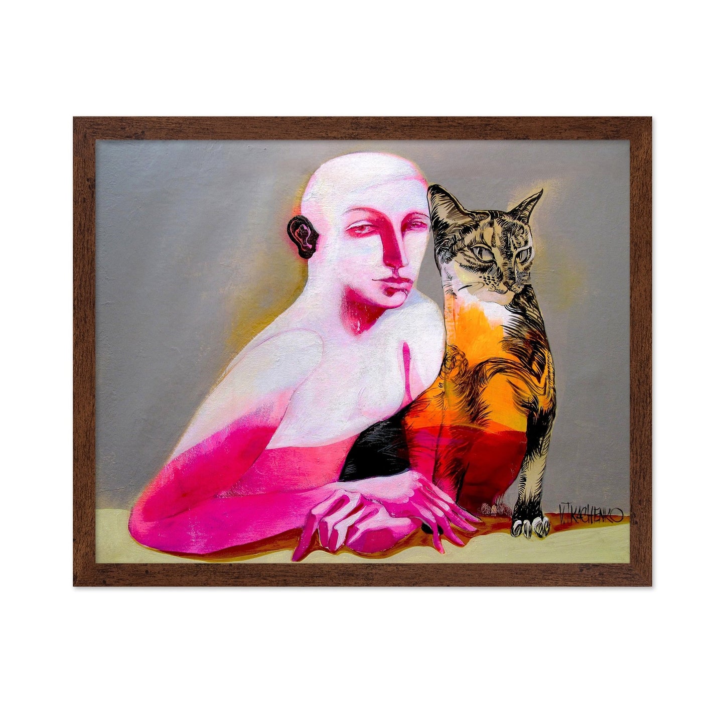 Woman With Cat No6