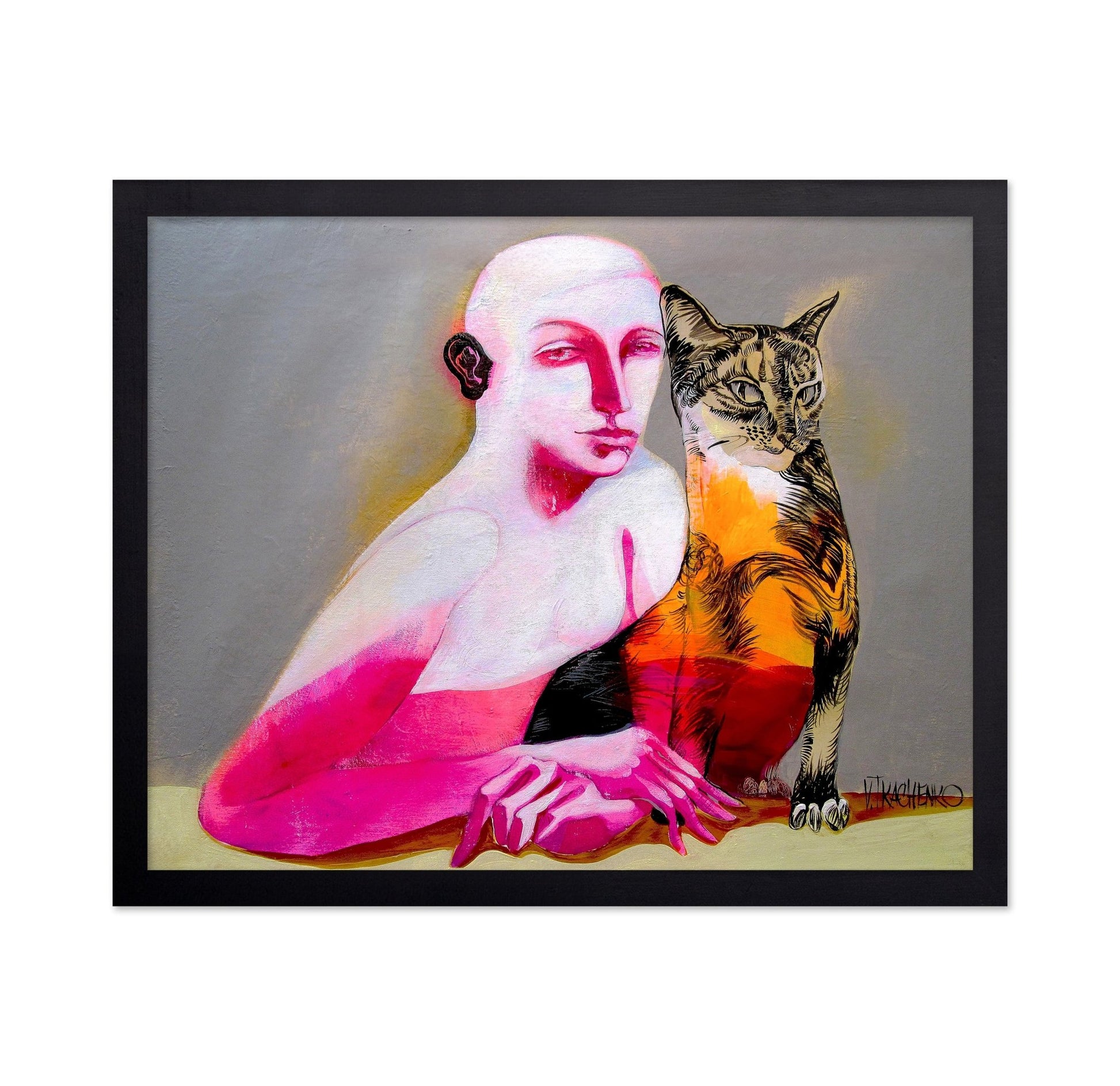 Woman With Cat No6