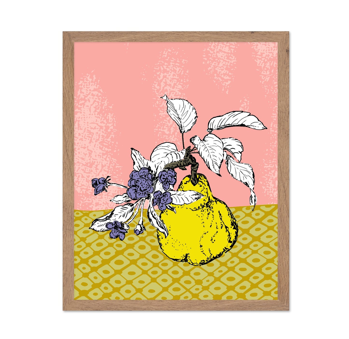 Pastel Pear Botanical Poster