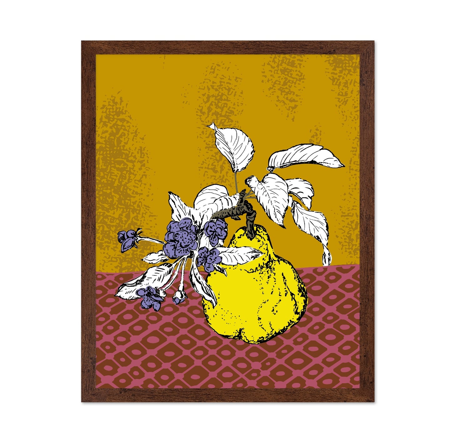 Modern Pear Botanical Poster