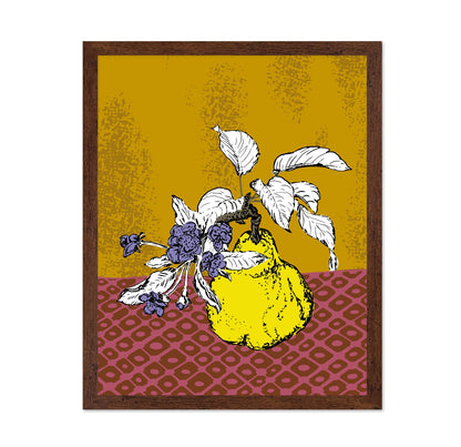 Modern Pear Botanical Poster