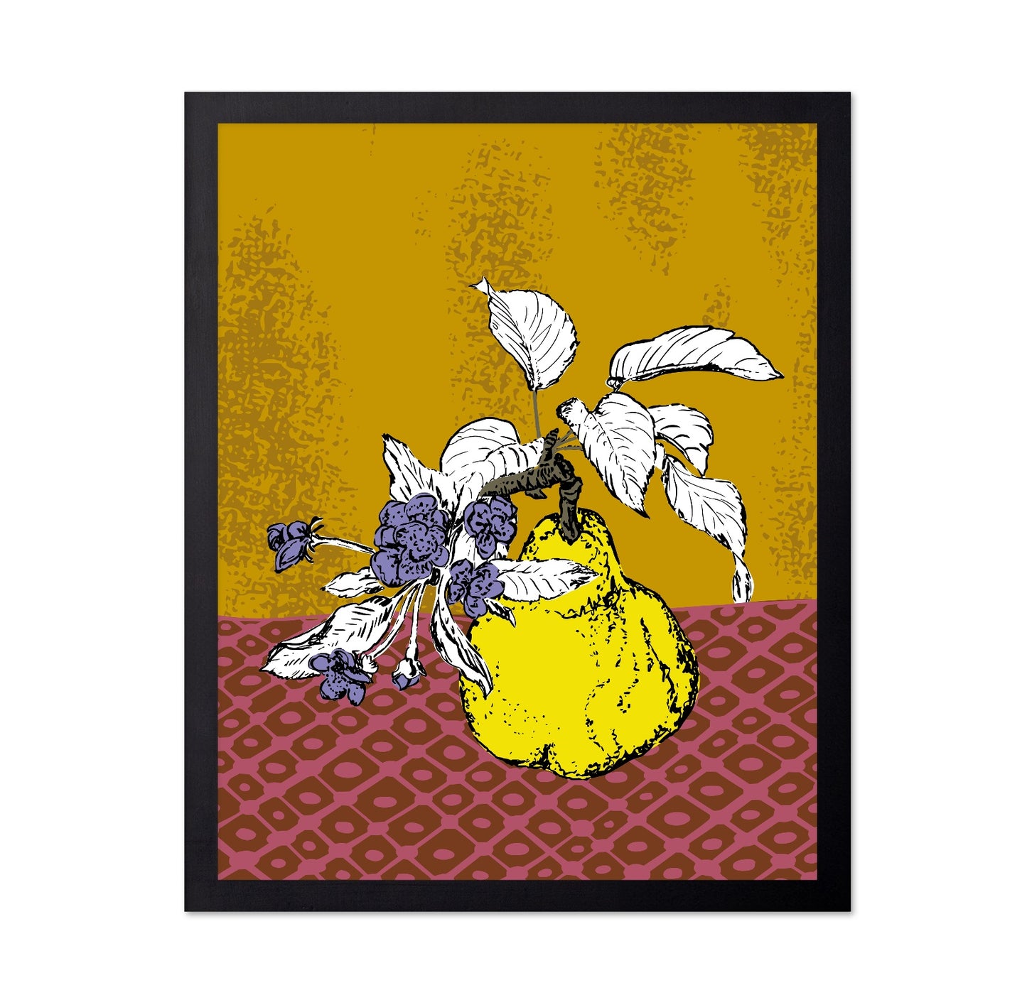 Modern Pear Botanical Poster
