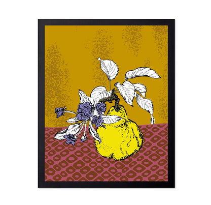 Modern Pear Botanical Poster
