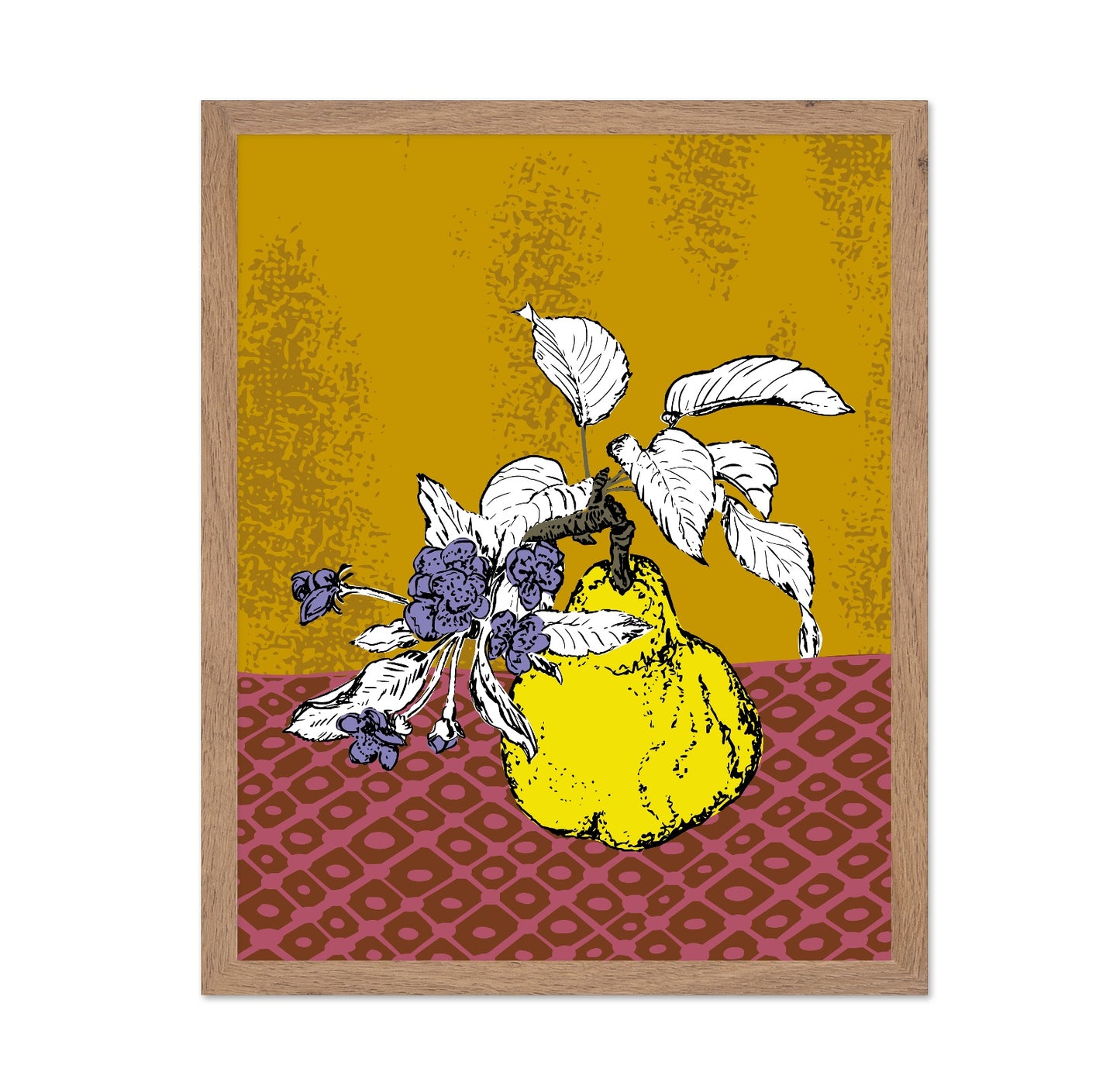 Modern Pear Botanical Poster