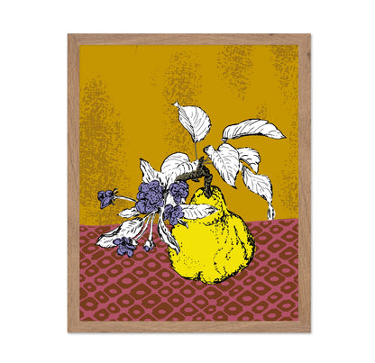 Modern Pear Botanical Poster