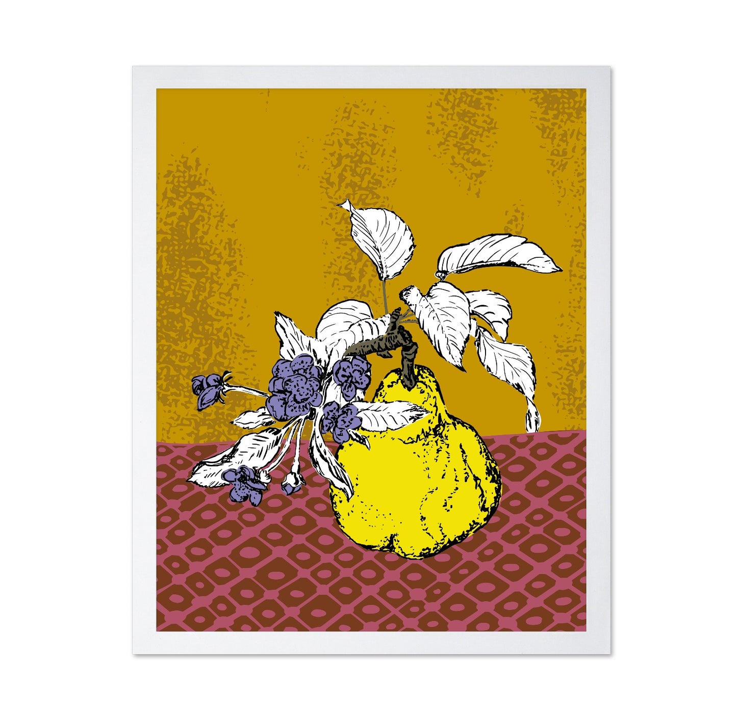 Modern Pear Botanical Poster