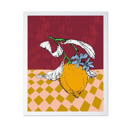Bold Lemon Botanical Poster