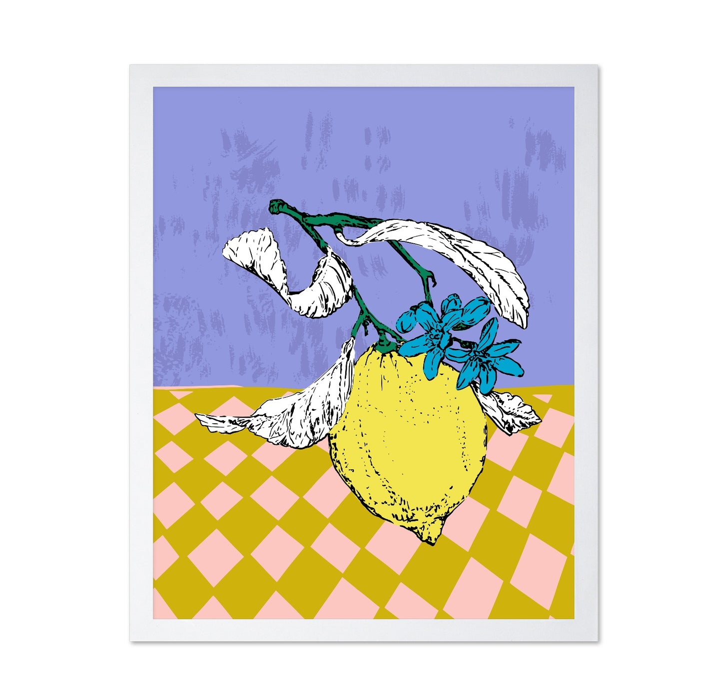 Modern Lemon Botanical Poster