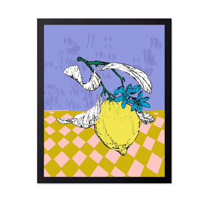 Modern Lemon Botanical Poster