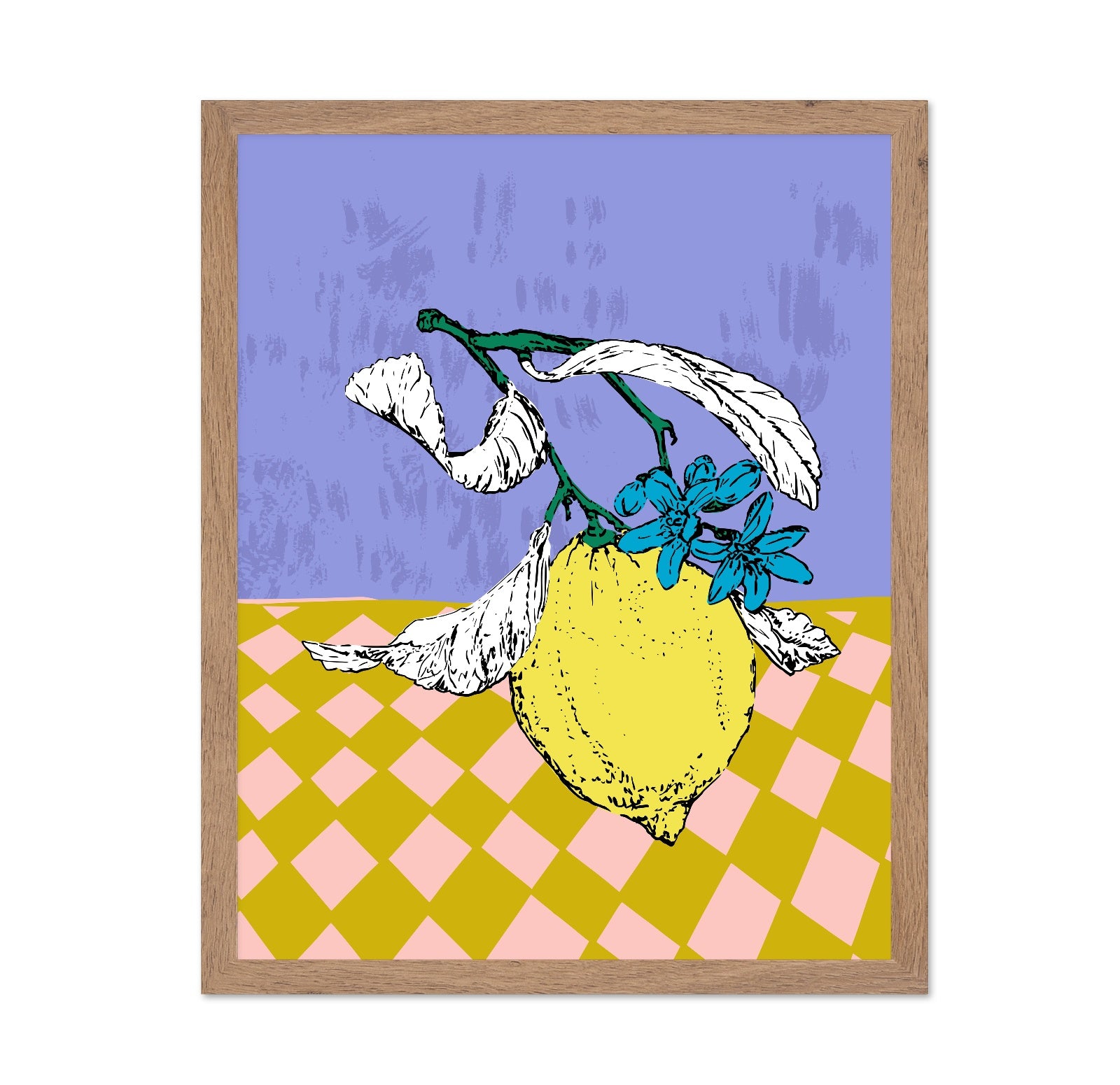 Modern Lemon Botanical Poster