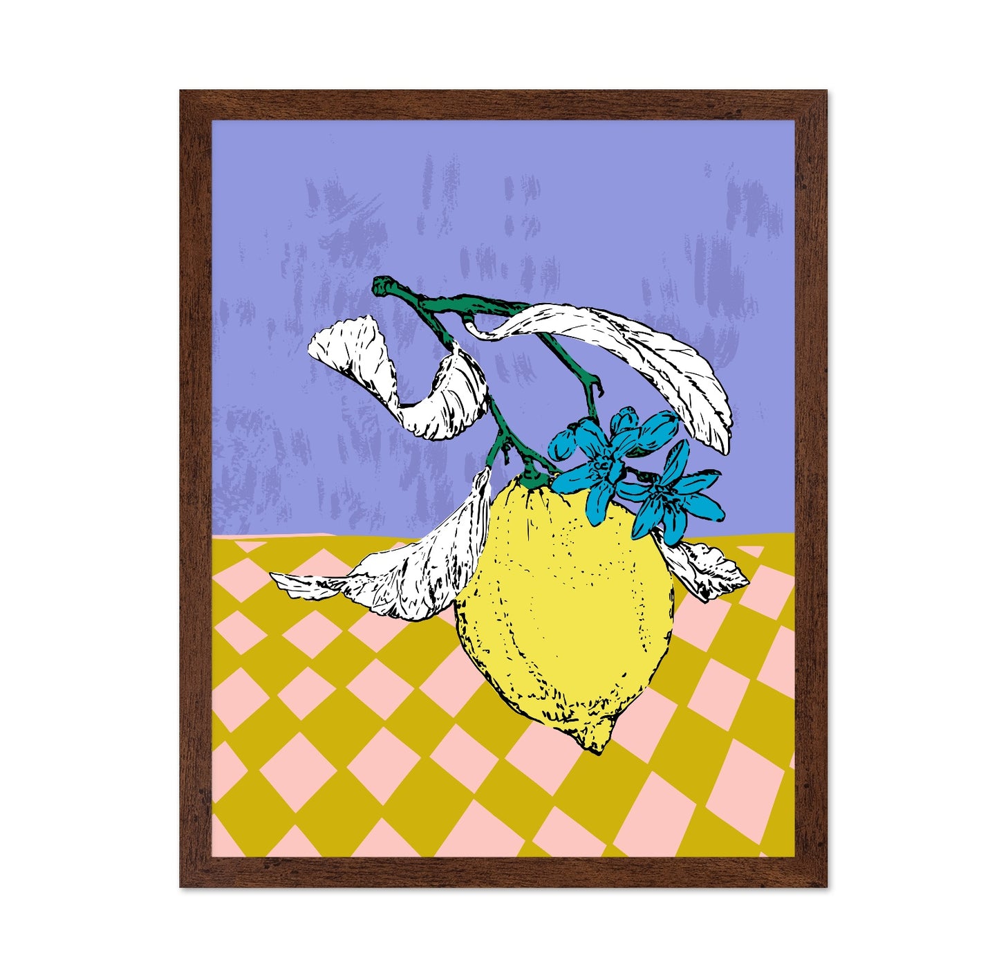 Modern Lemon Botanical Poster