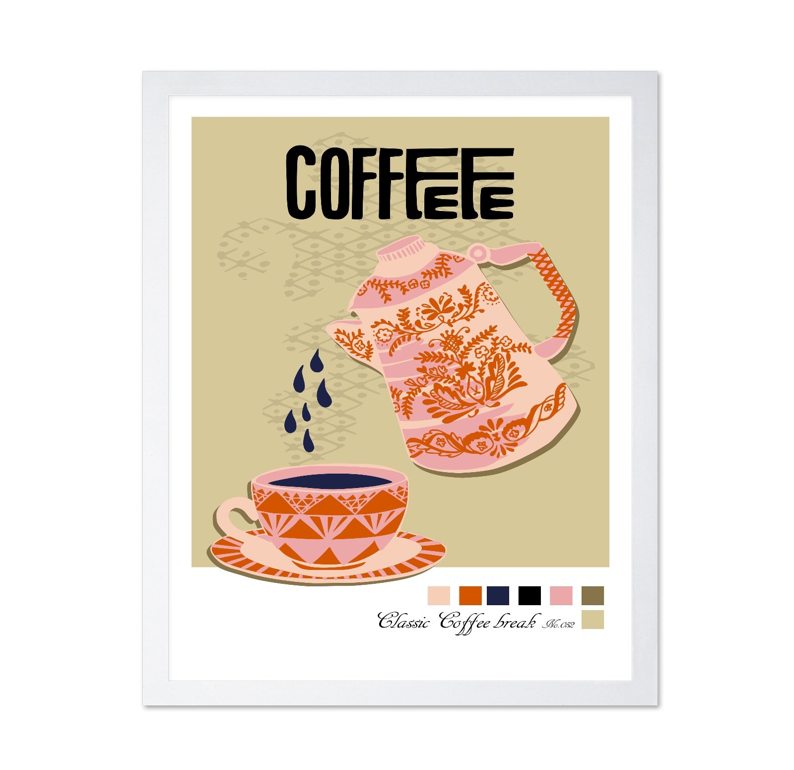 Vintage Coffee Pour Poster
