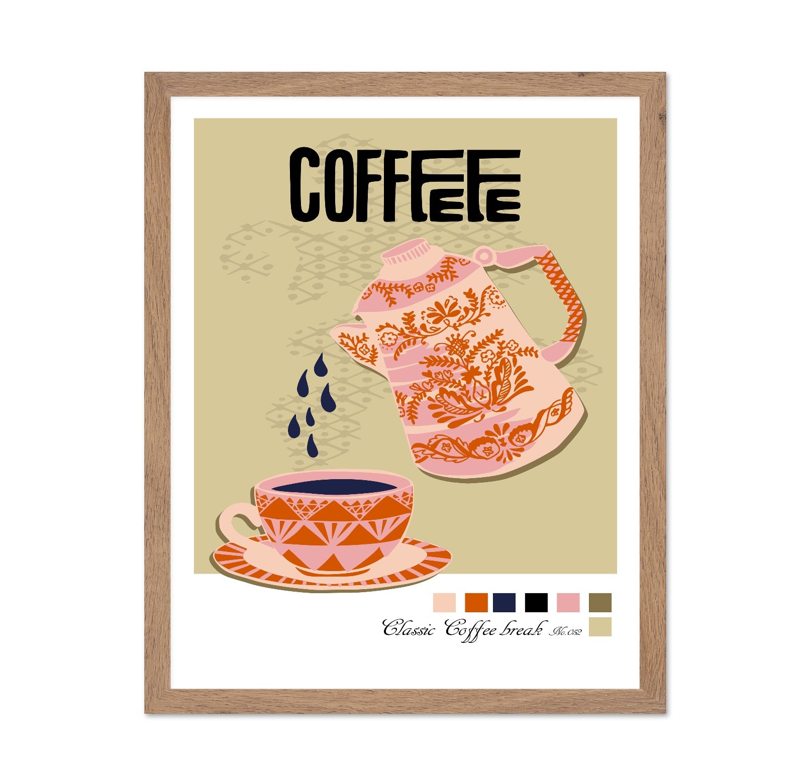 Vintage Coffee Pour Poster
