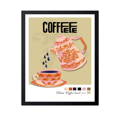 Vintage Coffee Pour Poster