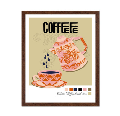 Vintage Coffee Pour Poster