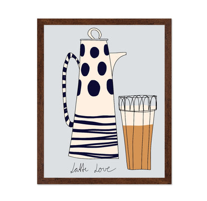 Latte Love Coffee Illustration