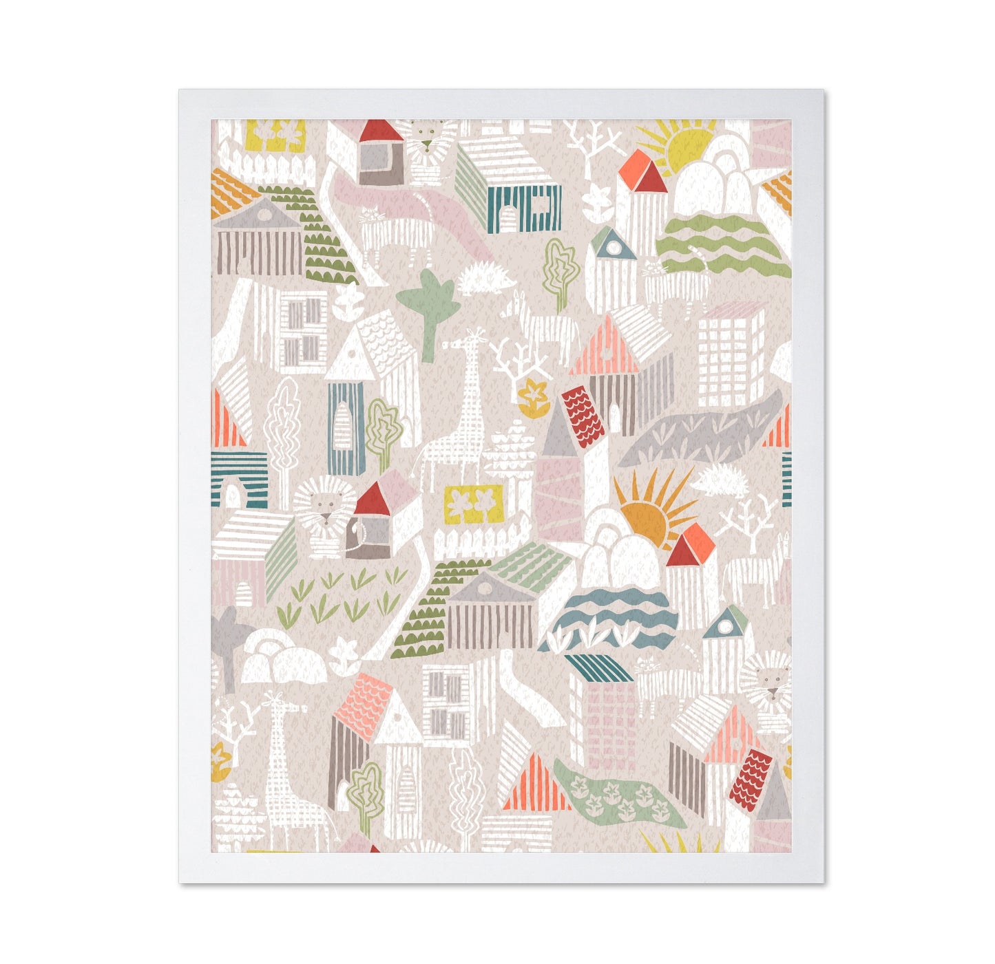 Playful Village Pattern
