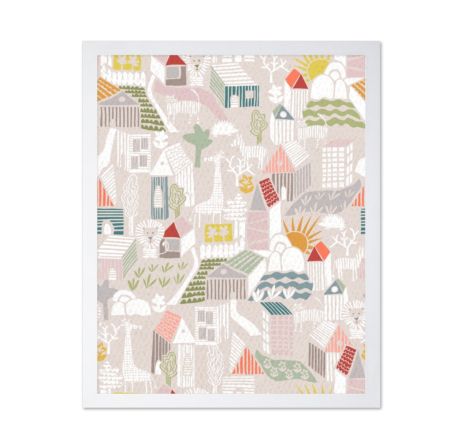 Playful Village Pattern