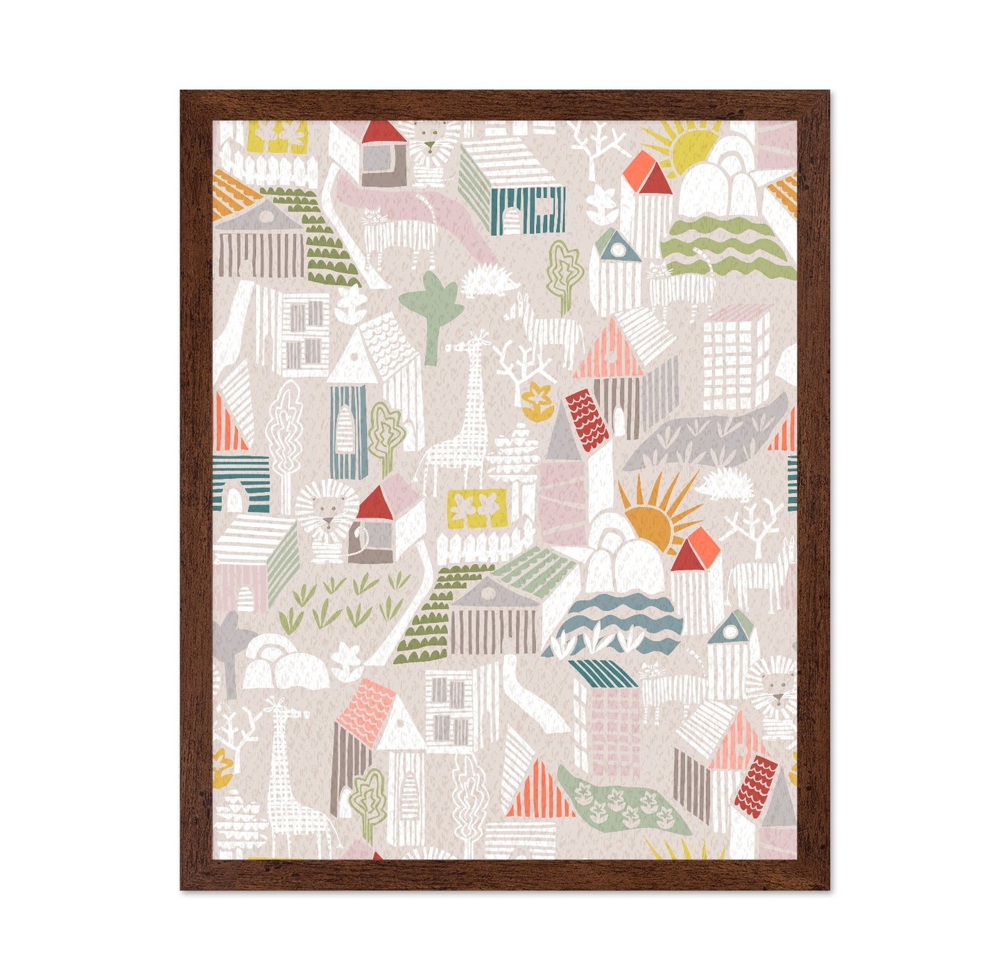 Playful Village Pattern
