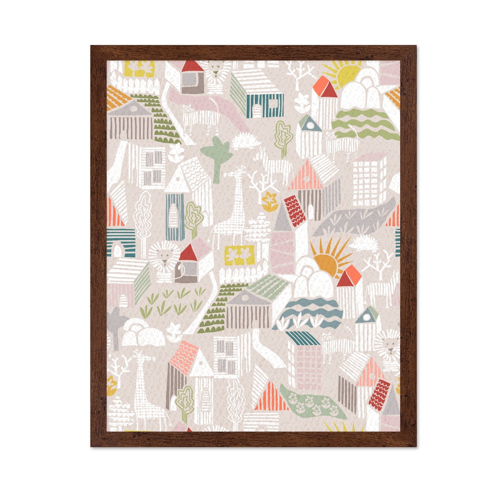 Playful Village Pattern