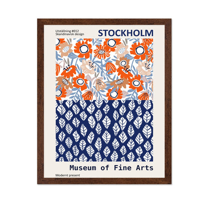 Stockholm Scandinavian Floral Poster