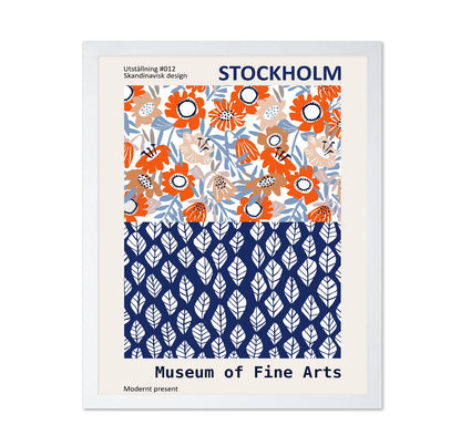 Stockholm Scandinavian Floral Poster