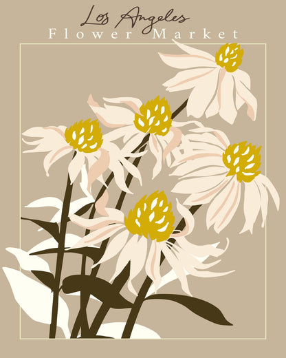 Los Angeles Floral Market Poster