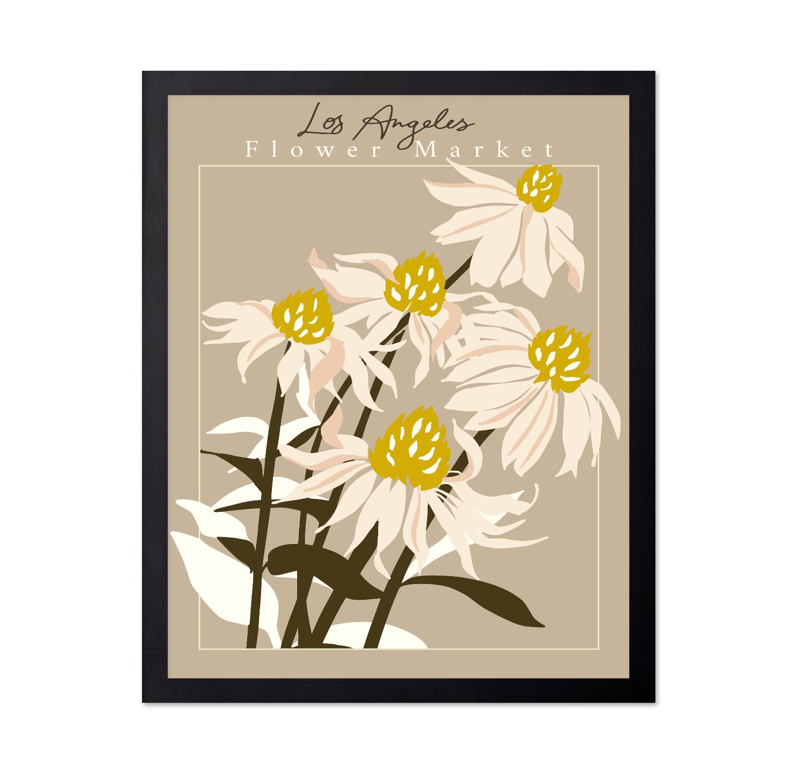 Los Angeles Floral Market Poster