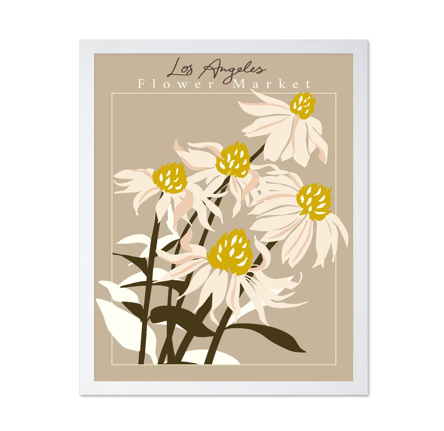 Los Angeles Floral Market Poster