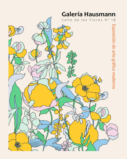 Modern Botanical Line Art Poster