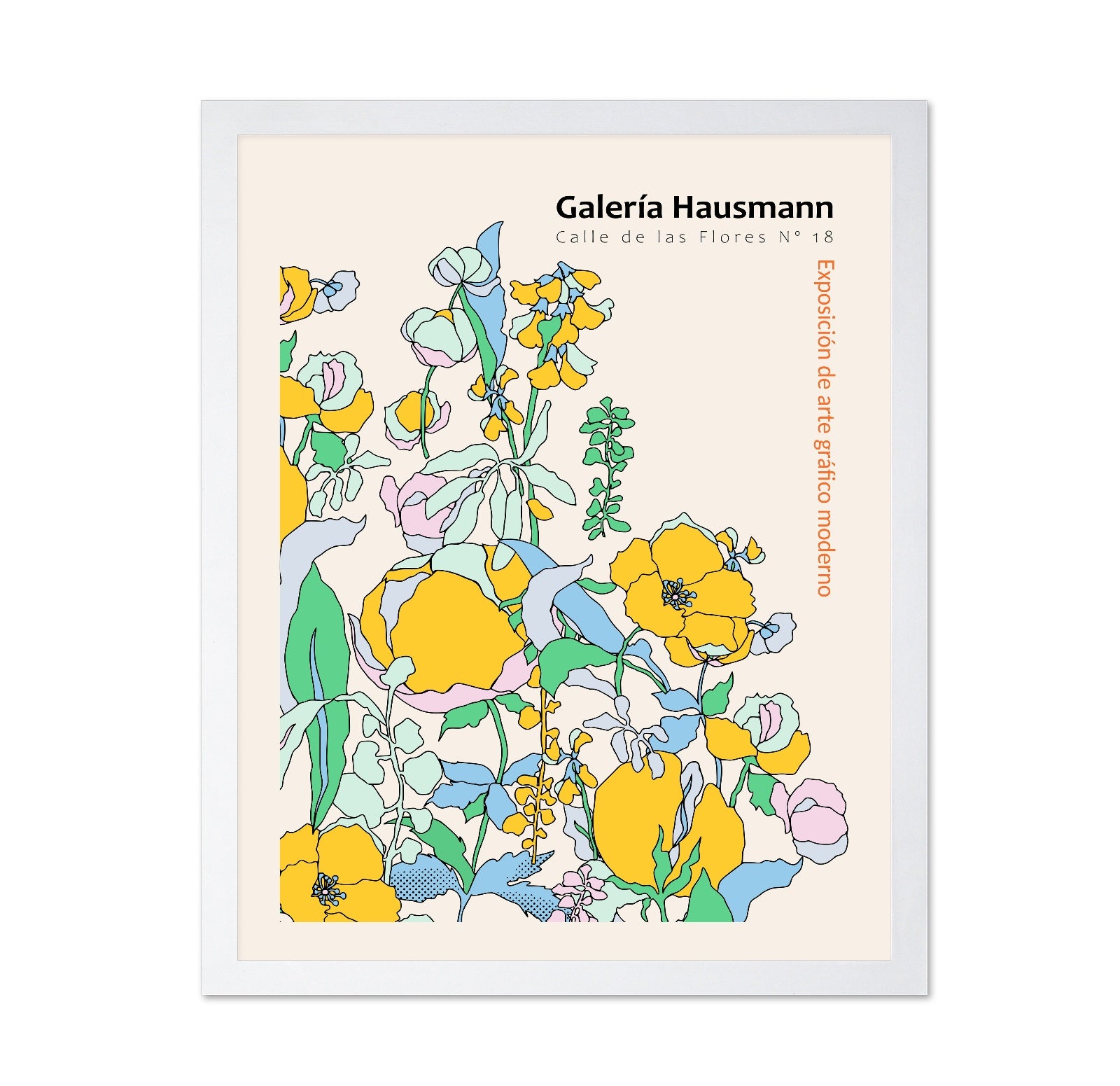Modern Botanical Line Art Poster