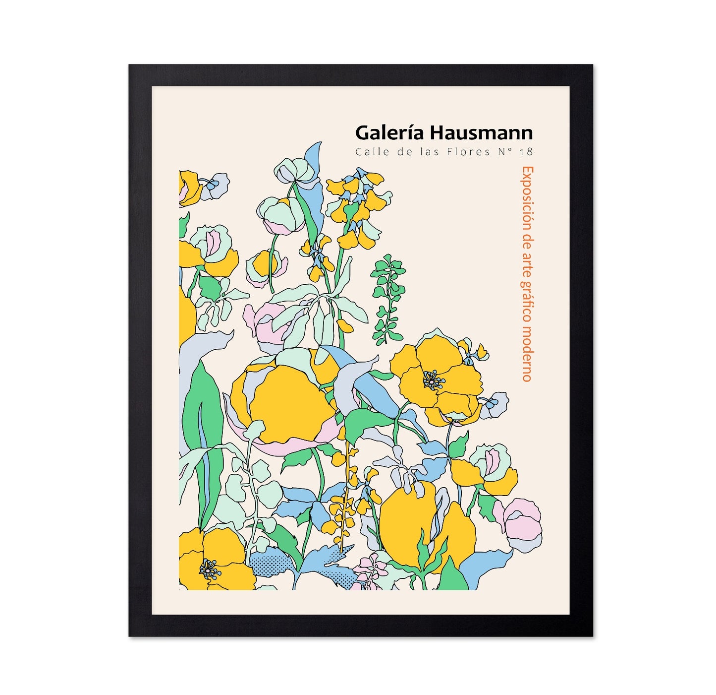 Modern Botanical Line Art Poster