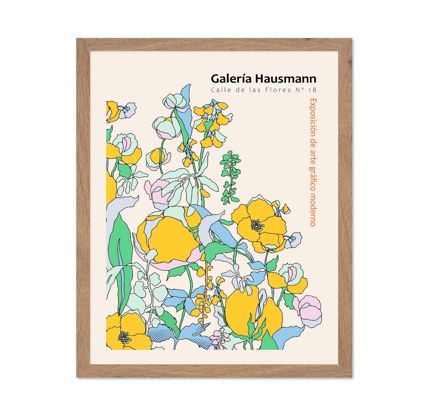 Modern Botanical Line Art Poster