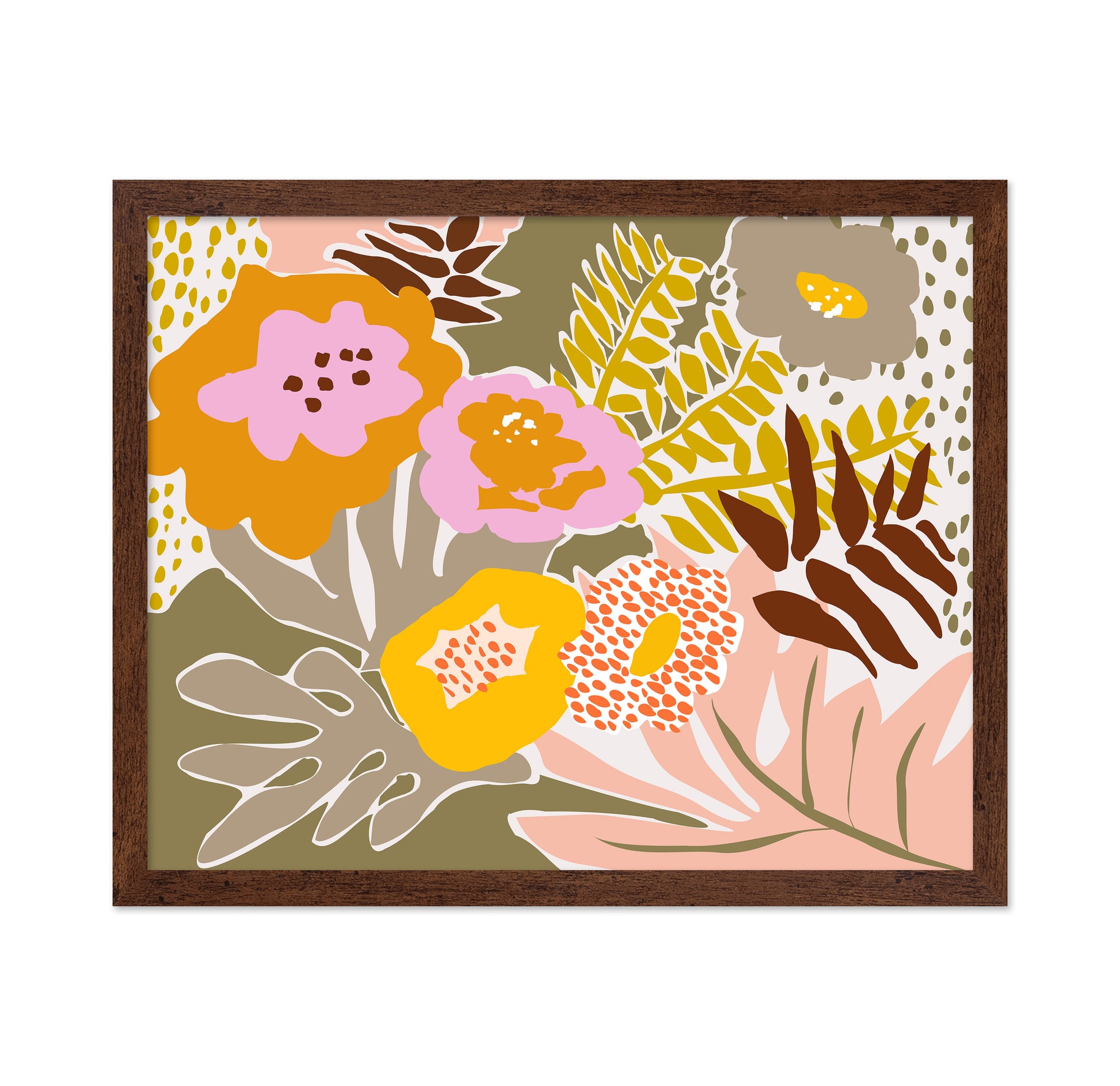 Bold Botanical Floral Collage