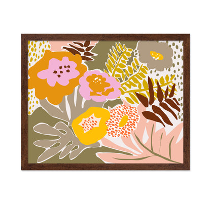 Bold Botanical Floral Collage