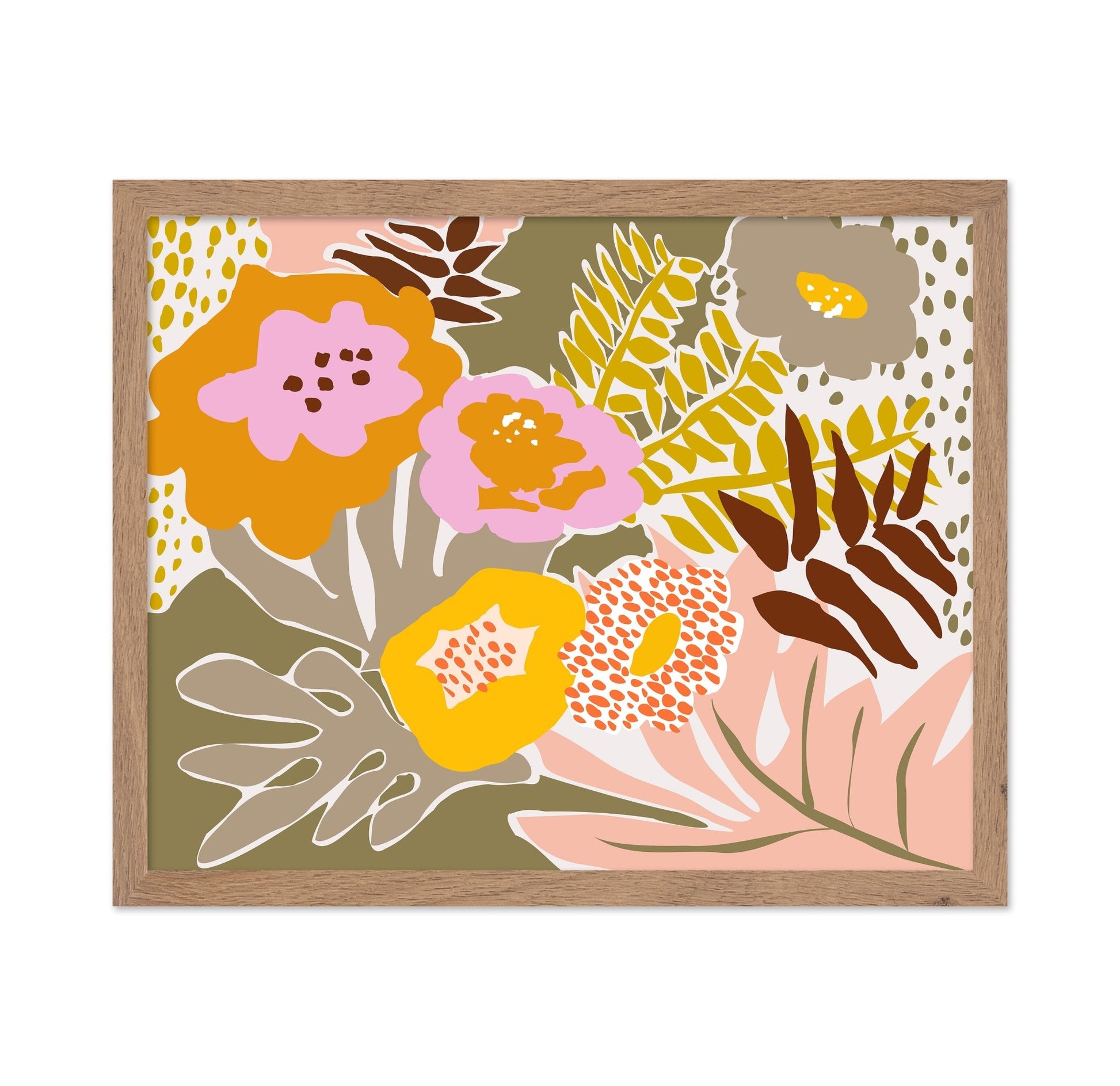 Bold Botanical Floral Collage