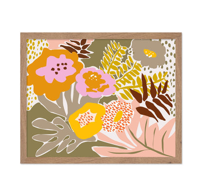 Bold Botanical Floral Collage